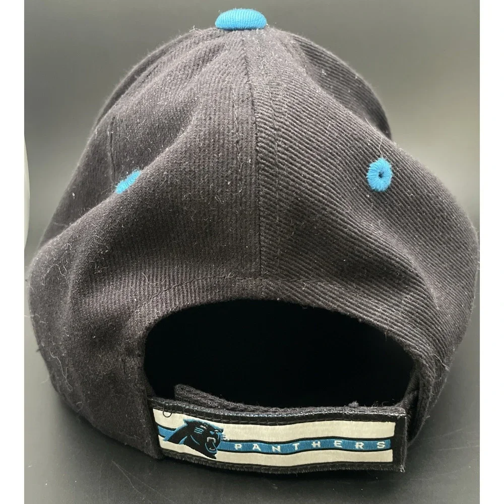 NFL Carolina Panthers Cap - Black - Backstrap One Size Fits‎ All Blue